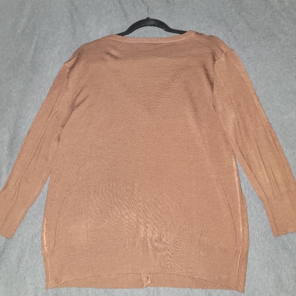 ModCloth Button Up Cardigan - XL - Brown - Picture 4 of 4